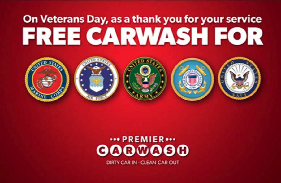 Free  Veterans Day Car Wash for New Jersey Vets